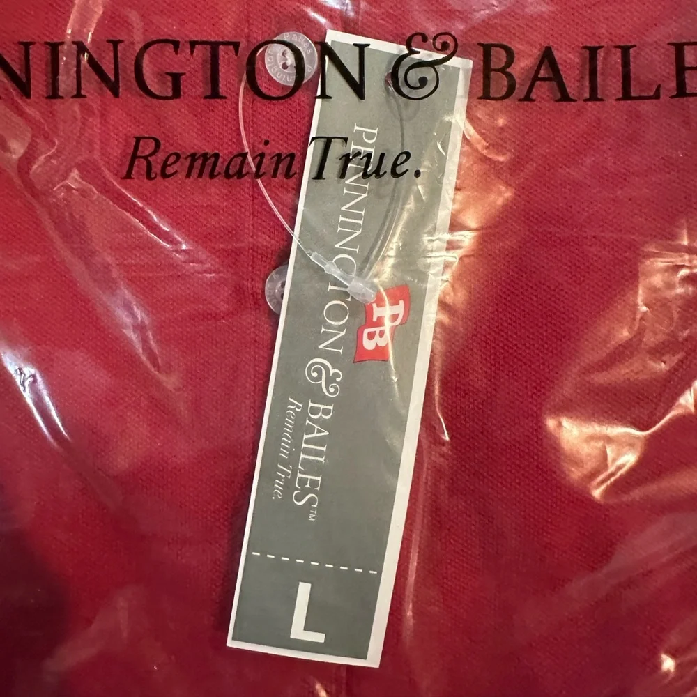 NWT Garnet colored Polo Pennington & Bailes - Picture 3 of 4